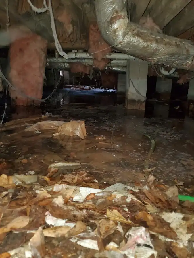 Crawl space flood assessment for Commercial Water Damage Restoration in Lebanon